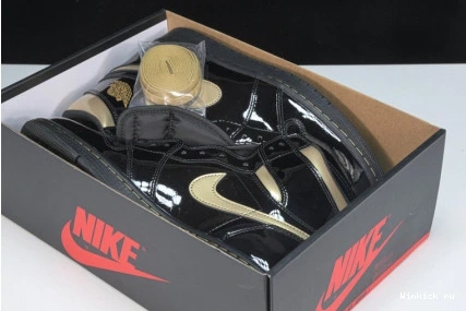 1 HIGH JORDAN (2020) METALLIC RETRO GOLD BLACK 0901
